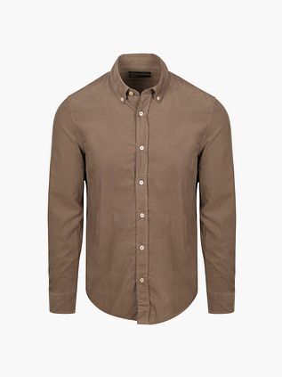 Marc O'Polo Hemd Fine Corduroy Taupe