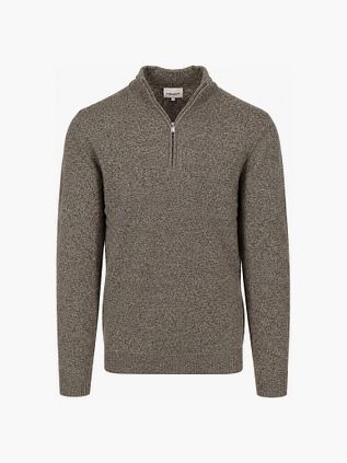 Profuomo Half Zip Pullover Woolblend Grön