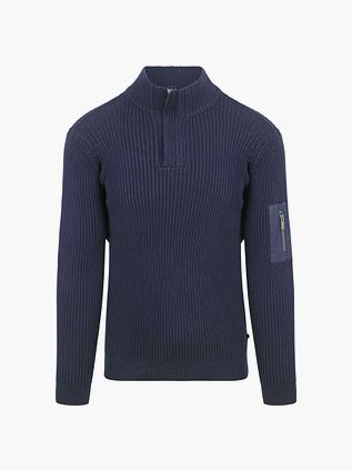 Suitable Mou Halvzip Tröja Marinblå