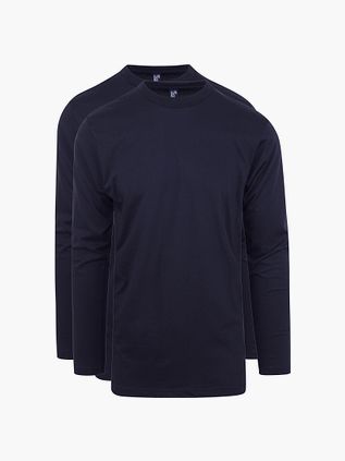 Alan Red T-shirt Virginia Navy Långärmad 2-pack