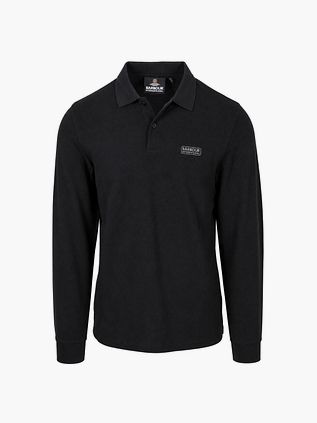 Barbour International Longsleeve Piqué Poloshirt Sort