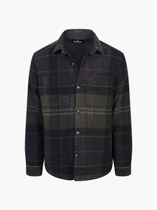 Barbour Overshirt Woodlane Brushed Tartan Groen