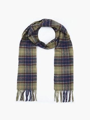 Barbour szalik Tartan z jagnięcej wełny, klasyczny