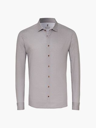 Camisa Desoto Timeless Elegance Print Beige