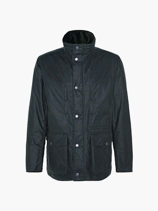 Chaqueta encerada Barbour Falstone verde oscuro