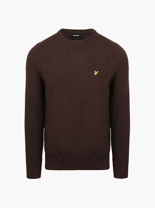 Lyle & Scott Pull Laine d'Agneau Marron