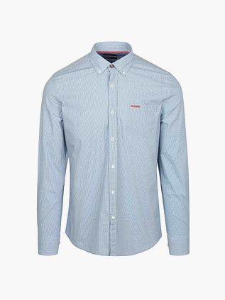 NZA Skjorte Adriel Poplin Blå