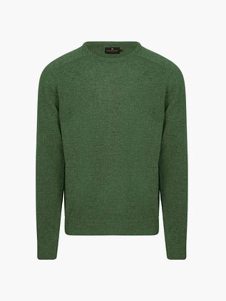 Steppin' Out Trøje i Lammeuld Mørkegrøn