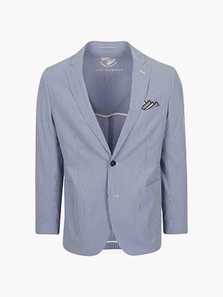 Suitable Dobbeltbrystet Blazer med Blå Striber