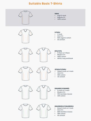 Suitable Obra T-Shirt Hoge Ronde Hals Wit 6-Pack