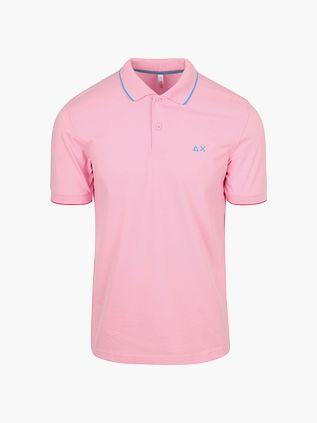 Sun68 Poloshirt Stribet Krave Lyserød