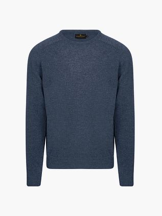 Sweter Steppin' Out z wełny jagnięcej, średni niebieski