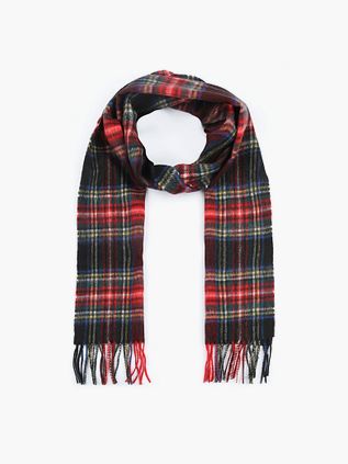 Barbour Tørklæde Stewart Lamuld Rød