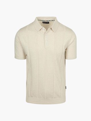 Barbour Wellburn Knitted Polo Shirt Ecru