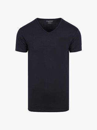 Slater confezione da 2 T-Shirt stretch con scollo a V Navy