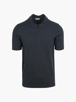 No Excess Poloskjorte med Halv Glidelås Marineblå