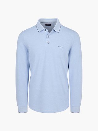 NZA Longsleeve Polo Hamton Piqué Bleu