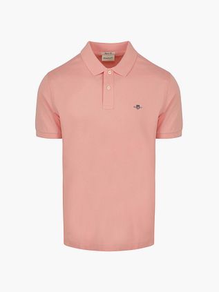 Polo de piqué Gant Shield Rosa