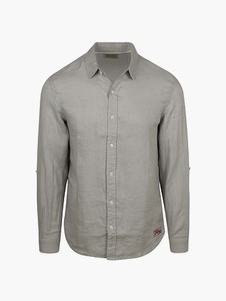 Scotch and Soda Core Chemise en Lin Gris