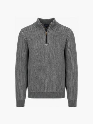 Suitable Bico Half Zip Trui Grijs