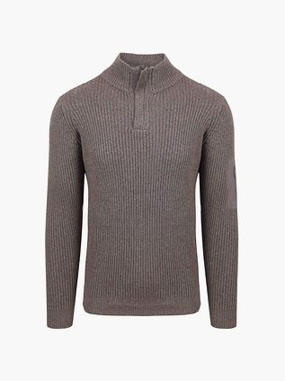 Suitable Mou Half Zip Sweater Taupe