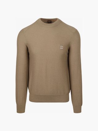 BOSS Trøje Anion Taupe