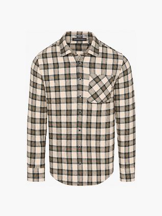 No Excess Chemise Yarn Dyed Check Beige