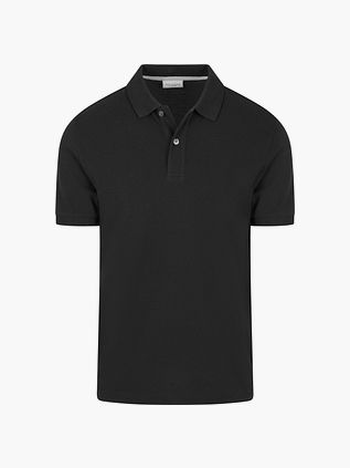 Profuomo Piqué Poloshirt Sort