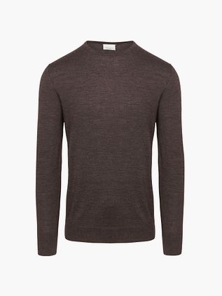 Profuomo Pullover Merinowolle Braun