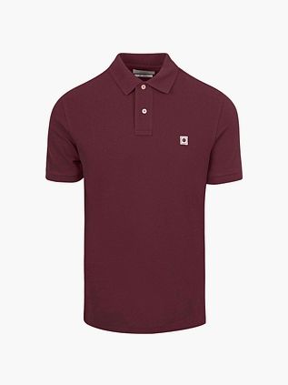 King Essentials Polo Rene w kolorze burgundowym