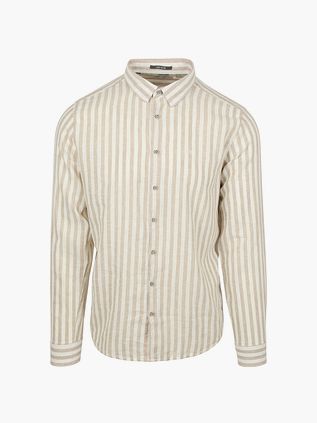 No Excess Skjorte Striber Beige