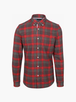 NZA Leon Camisa Franela Antracita