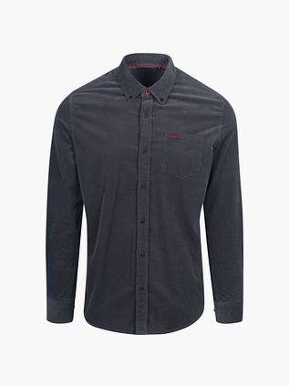 NZA Skjorte Omar i Fin Cordfløjls Navy