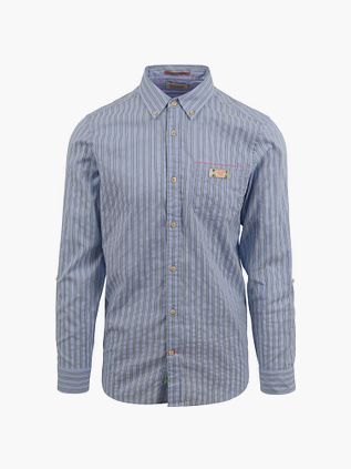 Scotch and Soda Camisa A Rayas Azul Claro