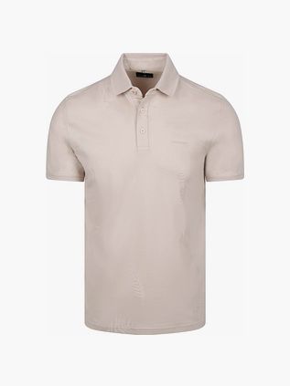 State of Art Polo Piqué Bladmönster Råvit