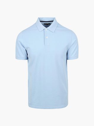 Steppin' Out Polo Piqué Classic Lyseblå