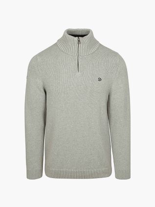 Superdry Half Zip Sweater i Koksgrå