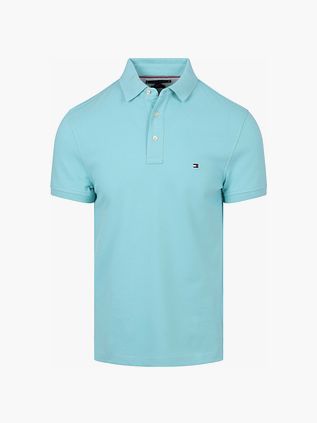 Tommy Hilfiger 1985 Polo Aqua Blauw