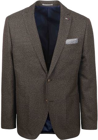 Veste De Costume Homme En Coton Et Lin | Coupe Droite Col Châle | 2 Boutons | Blazer Élégant Et Formel | Couleur Unie - 2