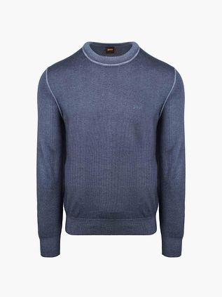 BOSS Pull Astefo Wolle Blau