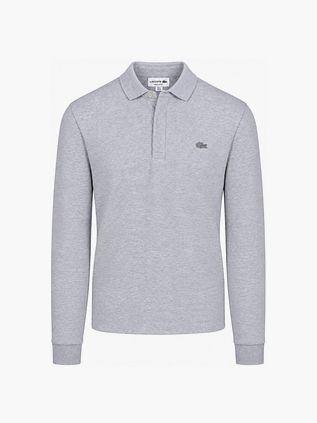 Lacoste Longsleeve Poloshirt Piqué Hellgrau