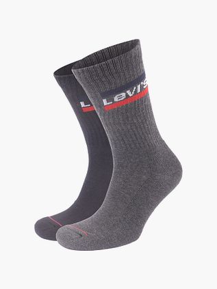 Levi's 2-pak Sportssokker Sort Antracit