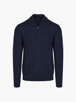 Olymp Half Zip Sweater Wool Navy