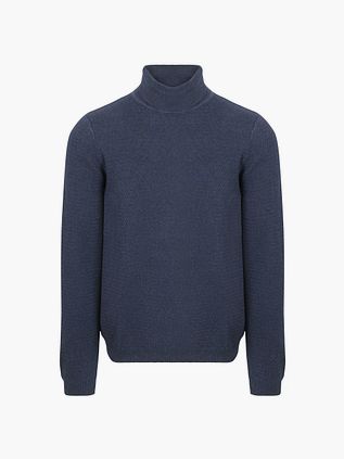 Suitable Jersey De Cuello Alto Azul Marino