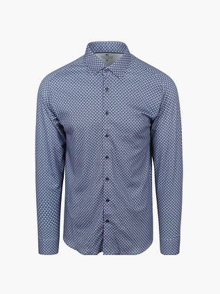 Camisa Desoto con estampado azul marino