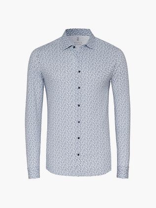 Desoto Chemise Imprimé Skyscrapers Bleu