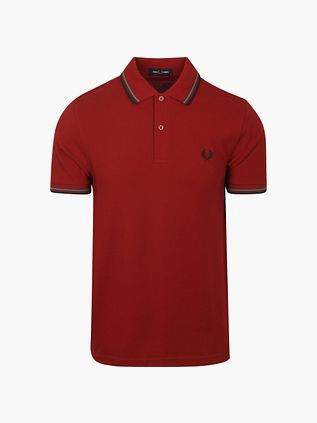 Fred Perry Polo Twin Tipped M3600 Czerwony