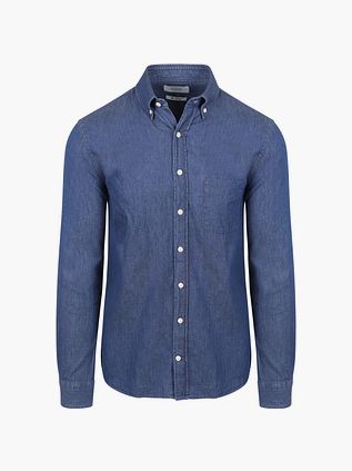 KING Essentials The Tommy Denimskjorte Chambrayblå