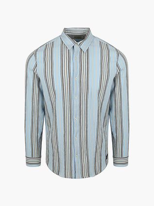Scotch & Soda stripet skjorte i lyseblå
