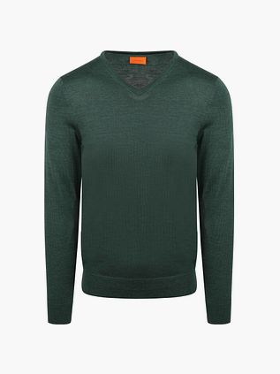 Suitable Merino Pullover V-Neck Vert Racing